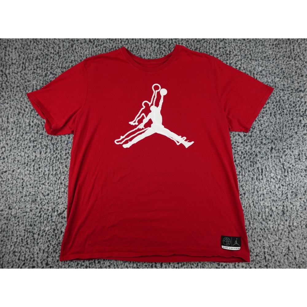 Jordan Brand T-Shirt Mens XXL Red Jumpman Spike Lee 40 Acres and a Mule Graphic